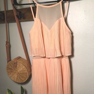 Material Girl - Pleated Mesh Dress